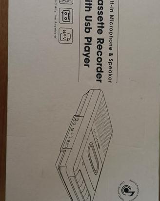 vintage cassette recorder con USB palyer