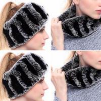 SCALDACOLLO in pelliccia lapin rex tricot