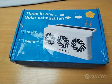 ventola di scarico per auto a energia solare