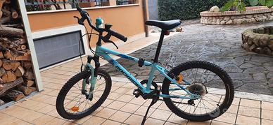 Bici MTB bambina 6-9 anni Rockrider st 500 azzurra