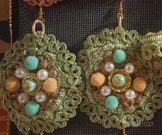 orecchini tondi siciliani artigianali 