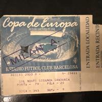 Biglietto finale Coppa Campioni 1989