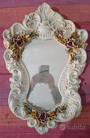 antica specchiera capodimonte 
