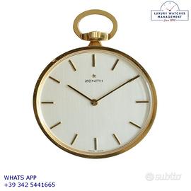 ZENITH Pocket watch oval shaped open face 1960's