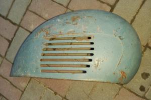 cofano destro conservato blu vespa 150 piaggio vbb