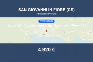 Immobile in asta di 35 m² a San Giovanni in Fiore