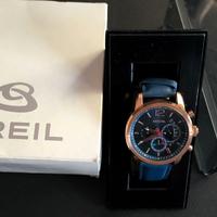 Crono Breil Miglia Pelle blu