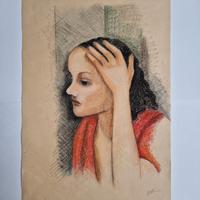 Pastello su carta da spolvero 35x50 