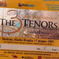 ticket concerto the 3 tenors Pavarotti Domingo Car