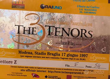 ticket concerto the 3 tenors Pavarotti Domingo Car