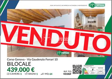 BILOCALE RISTRUTTURATO CON TRAVI A VISTA