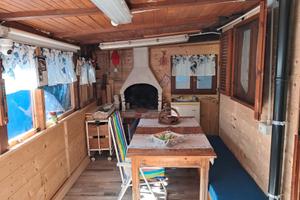 caravan più casetta di legno