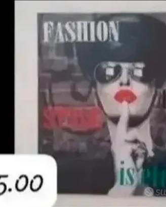 Quadro Pop art fashion - tela