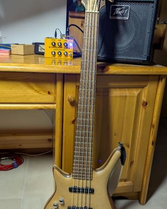 Basso mancino 5 corde neck, strigs through