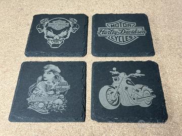Sotto bicchieri ardesia Harley Davidson