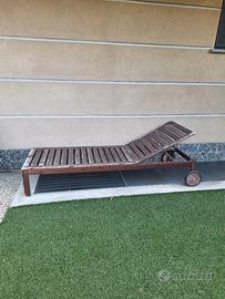 lettino da giardino 