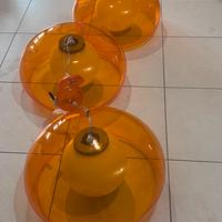 Lampada a sospesione ambra/arancio