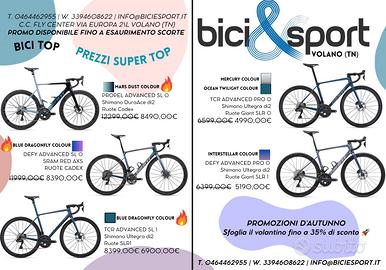 Promozioni GIANT DA CORSA 2025