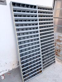 Scaffali porta minuteria in metallo