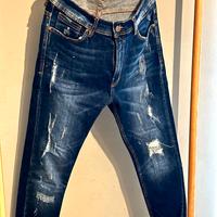Jeans Slim Zara Man Tg 48 IT (42 EUR) Effetto Used