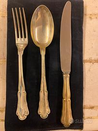 Servizio posate in argento 800 per 12 persone