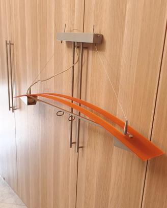 Lampadario a sospensione in Plexiglass & Alluminio