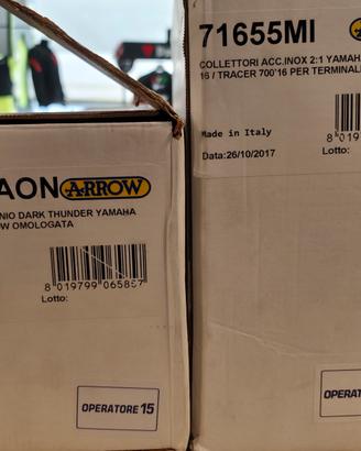 Scarico completo Arrow Mt-07 Tracer 700 Tracer 7 