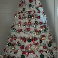 Albero di Natale bianco/grigio m1.80