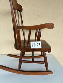 Sedia a dondolo vintage anni 60