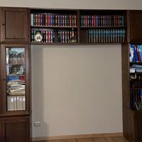 Libreria in legno rovere stile classico