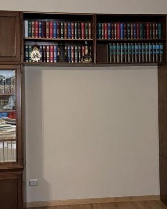 Libreria in legno rovere stile classico