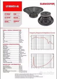 Subwoofer 18" 3000 Watt 