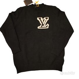 maglione Louis Vuitton Nero Nuovo Taglia M 