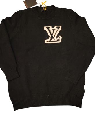 maglione Louis Vuitton Nero Nuovo Taglia M 