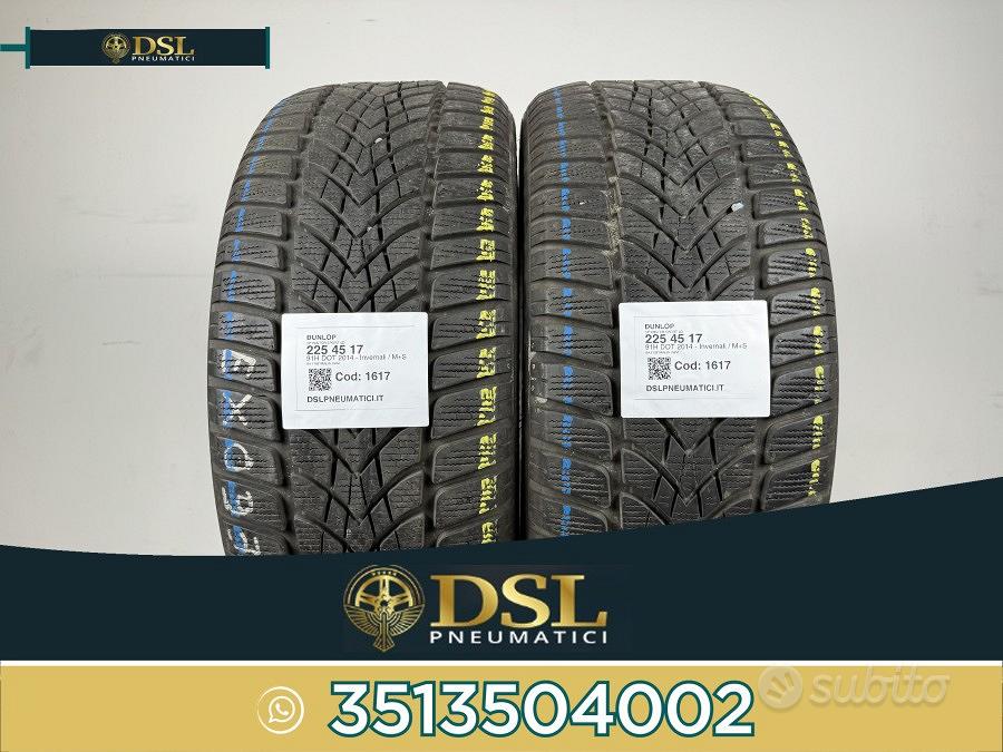 Dunlop 225/45 R17 91H Winter Sport 5 pneumatici usati Invernale