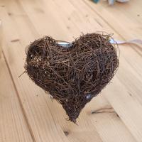 Base Cuore in Rami Intrecciati ghirlanda decorazio