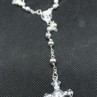 Rosario metallo colore argento