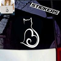 Adesivo Sticker Universale Cat Gatto Glitter