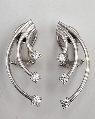 ORECCHINI RECARLO TRILOGY ORO DIAMANTI 0.40 CARATI