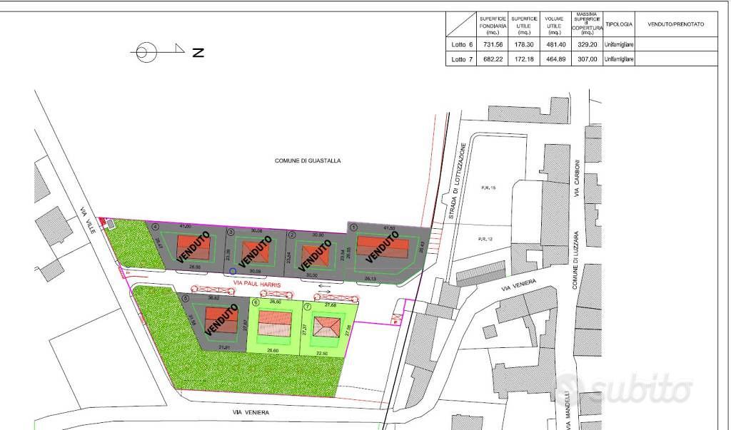 Terreno di 732 m² a Guastalla - Vista 2