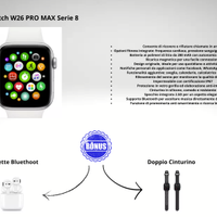 Smartwatch W26 PRO MAX Serie 8 + Bonus