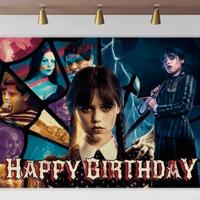 Sfondo Backdrop Wensday Addams x Festa Compleanno