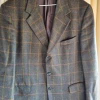 giacca uomo a quadri tg 56  tessuto in lana
