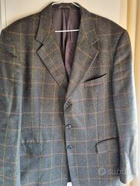 giacca uomo a quadri tg 56  tessuto in lana