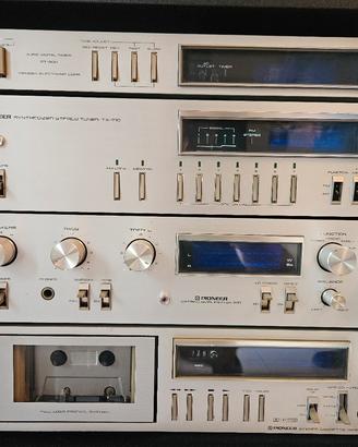 impianto vintage anni 80 Pioner + Amplificatori 