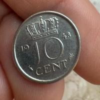 Moneta 10 Cent 1948 Paesi Bassi