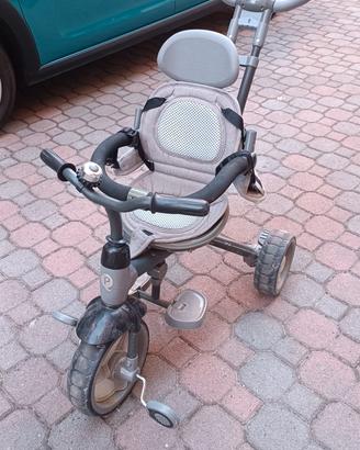 Triciclo evolutivo qplay con maniglione genitore