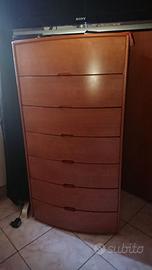 CASSETTIERA SETTIMINO IN LEGNO 7 CASSETTI
