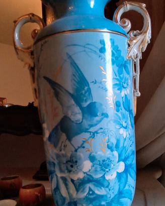  Vaso fine '800 in porcellana stile Minton