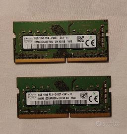 2x8GB Ram DDR4 So-Dimm 2400 Mhz